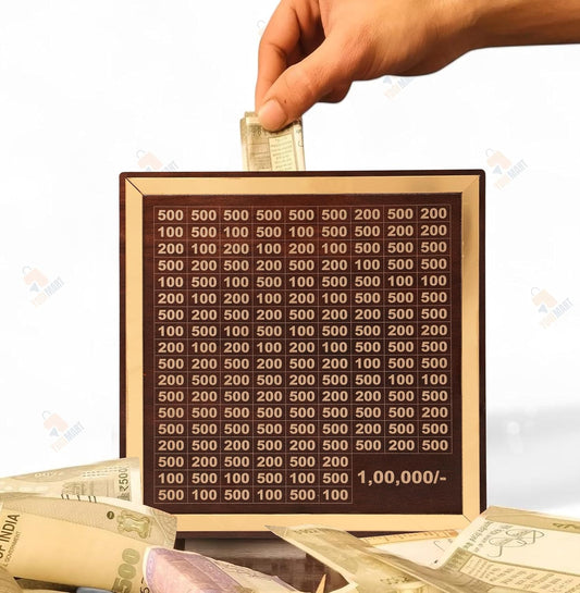 Smart Wooden Piggy Bank