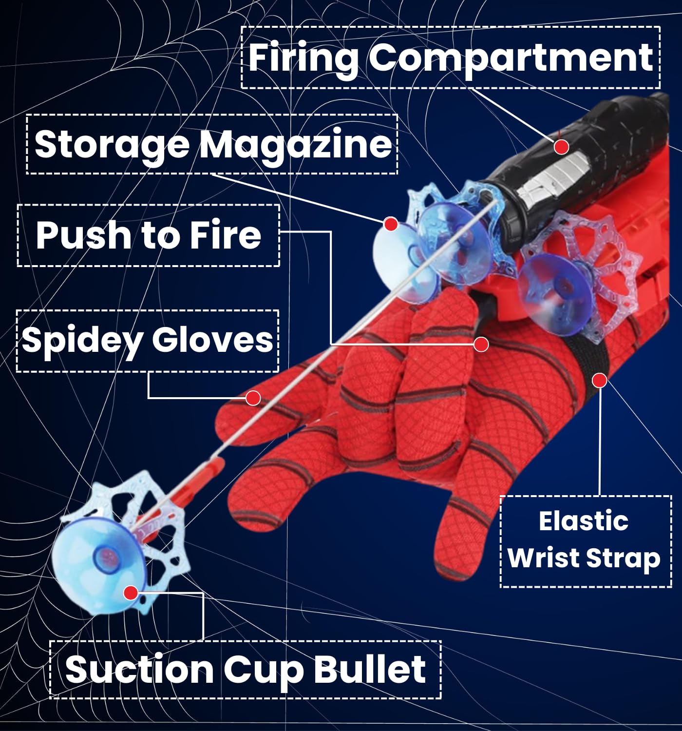 Spider Web Shooters Toy (Buy 1 Get 1 Free) - 2 Pcs