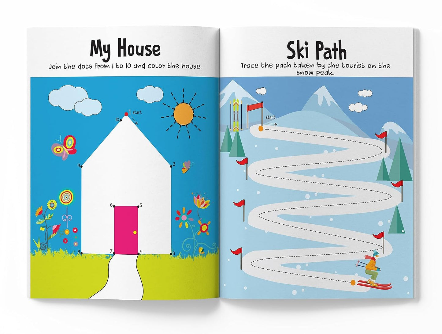 60+ Page Pen Control Reusable Tracing Line Book For Kids