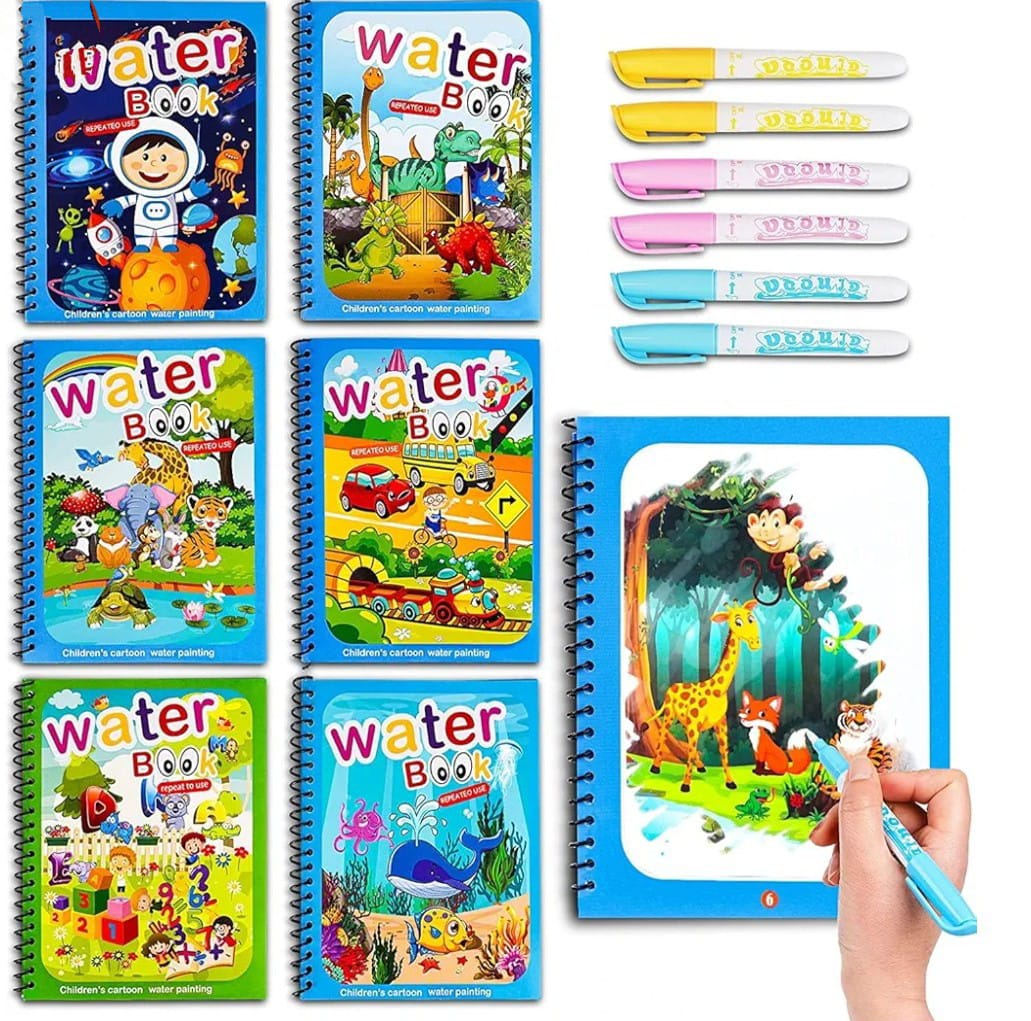 Water Magic Book – pack of 3 [Random Designs]