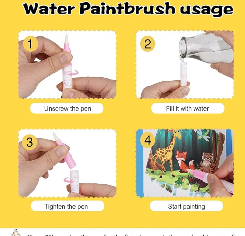 Water Magic Book – pack of 3 [Random Designs]