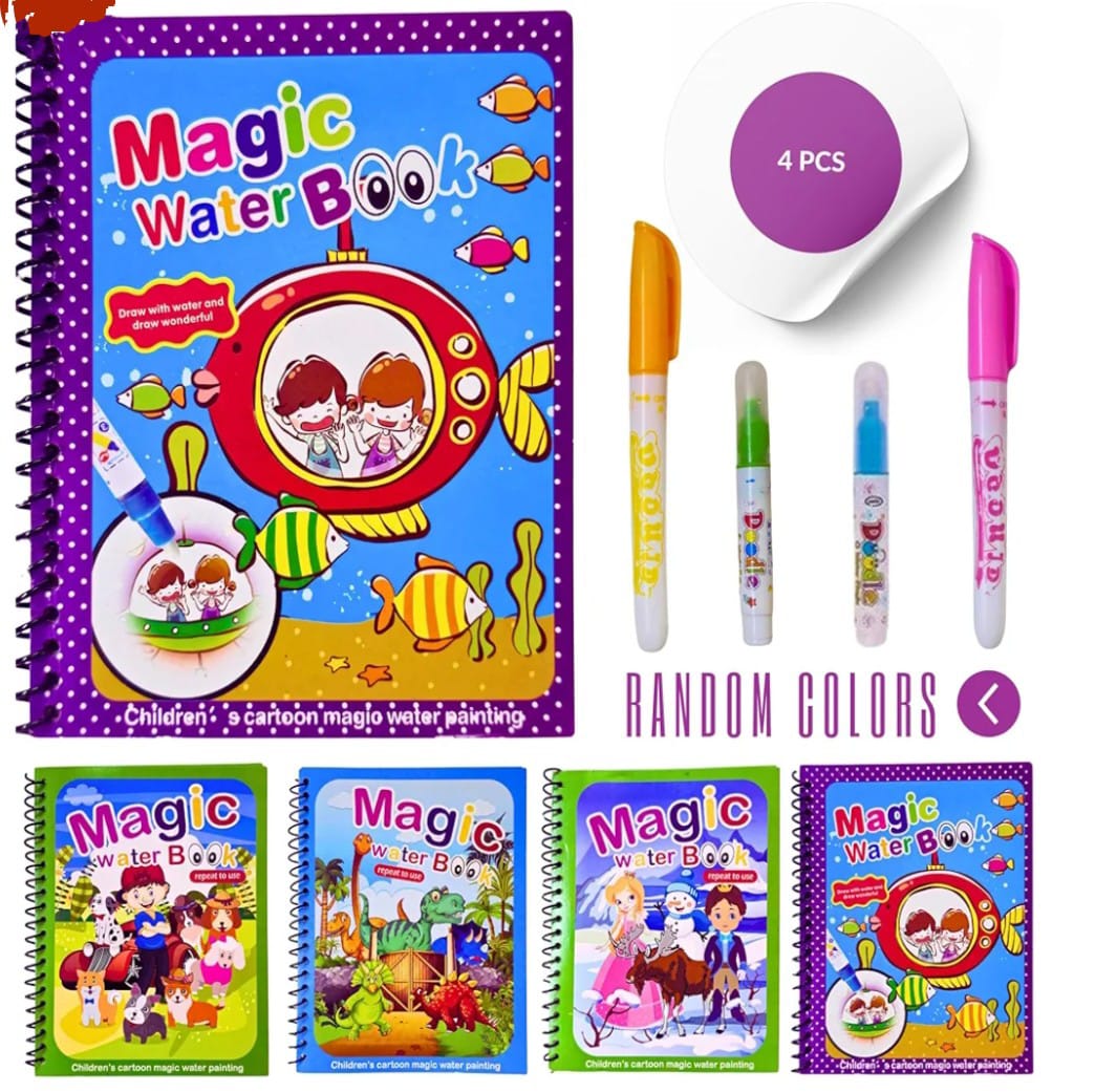 Water Magic Book – pack of 3 [Random Designs]