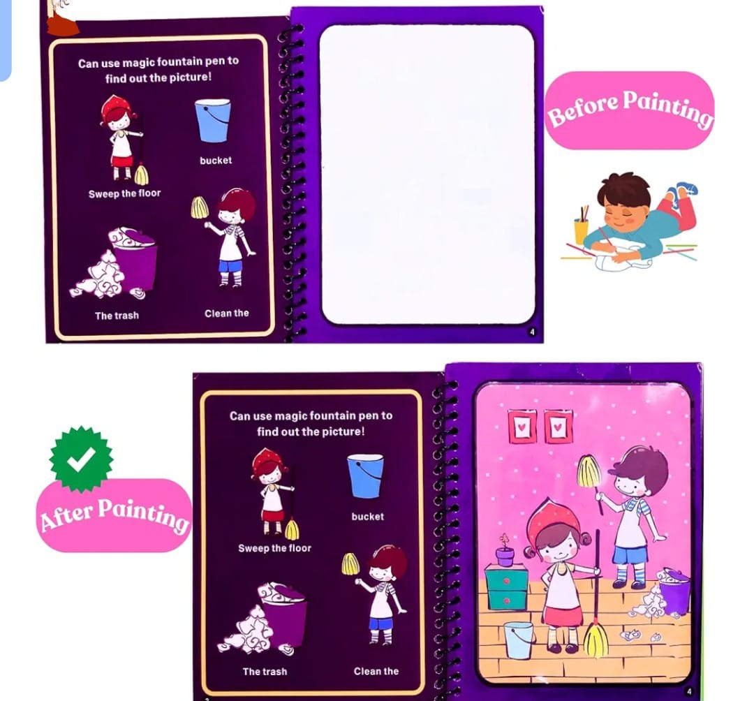 Water Magic Book – pack of 3 [Random Designs]