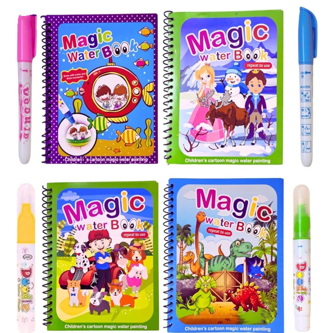 Water Magic Book – pack of 3 [Random Designs]